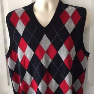 Brooks Brothers Extra Fine Italian Argyle Vest M